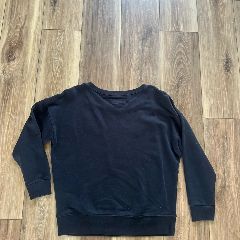 Denim & Supply Ralph Lauren women’s Black Embroidered Sweatshirt size medium